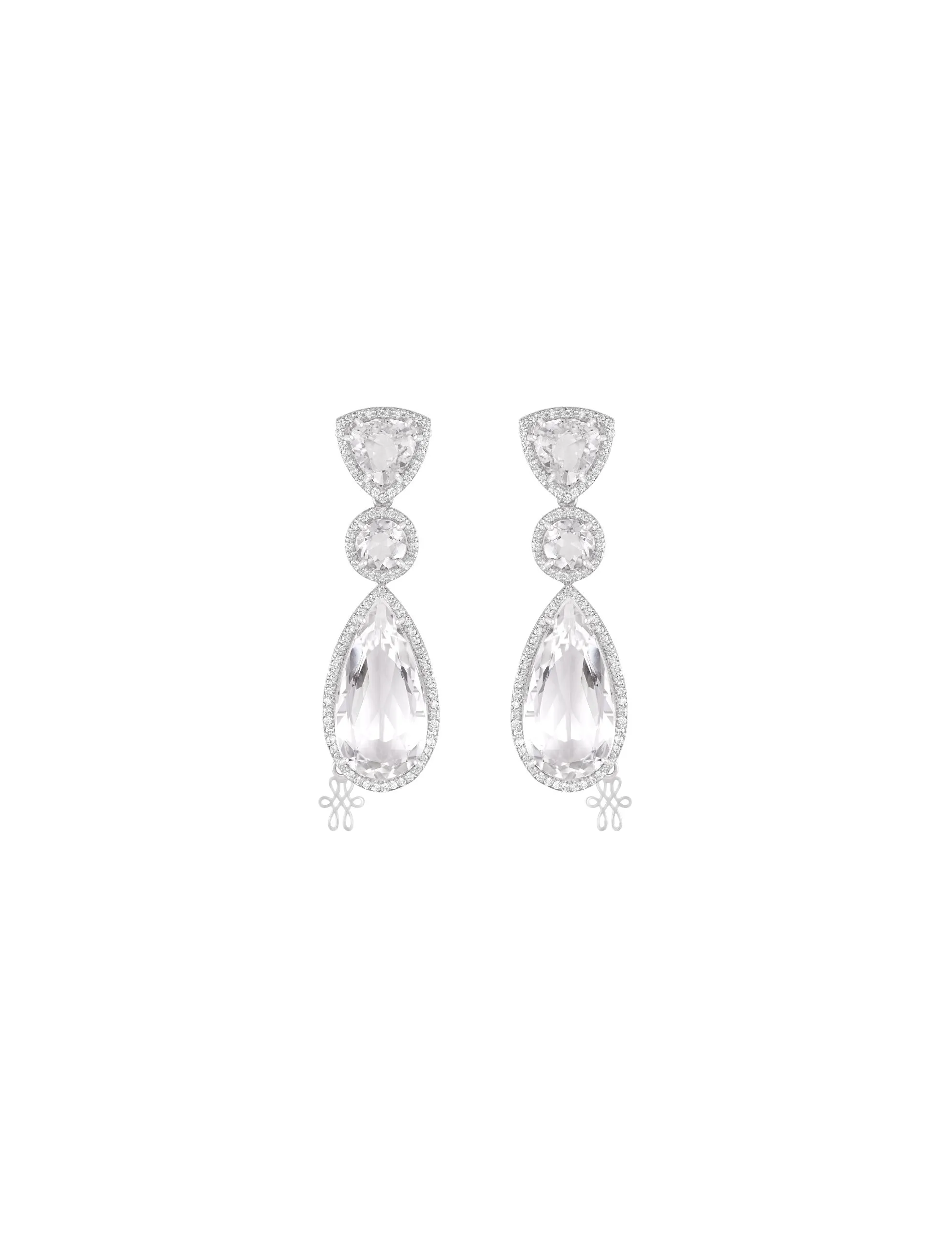 Brinco Cristal Longo com Brilhantes Still Brinco Cristal Longo com Brilhantes - Imagem 1