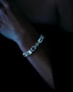 Pulseira Riviera Cristal Retangular e Brilhantes - Imagem 3