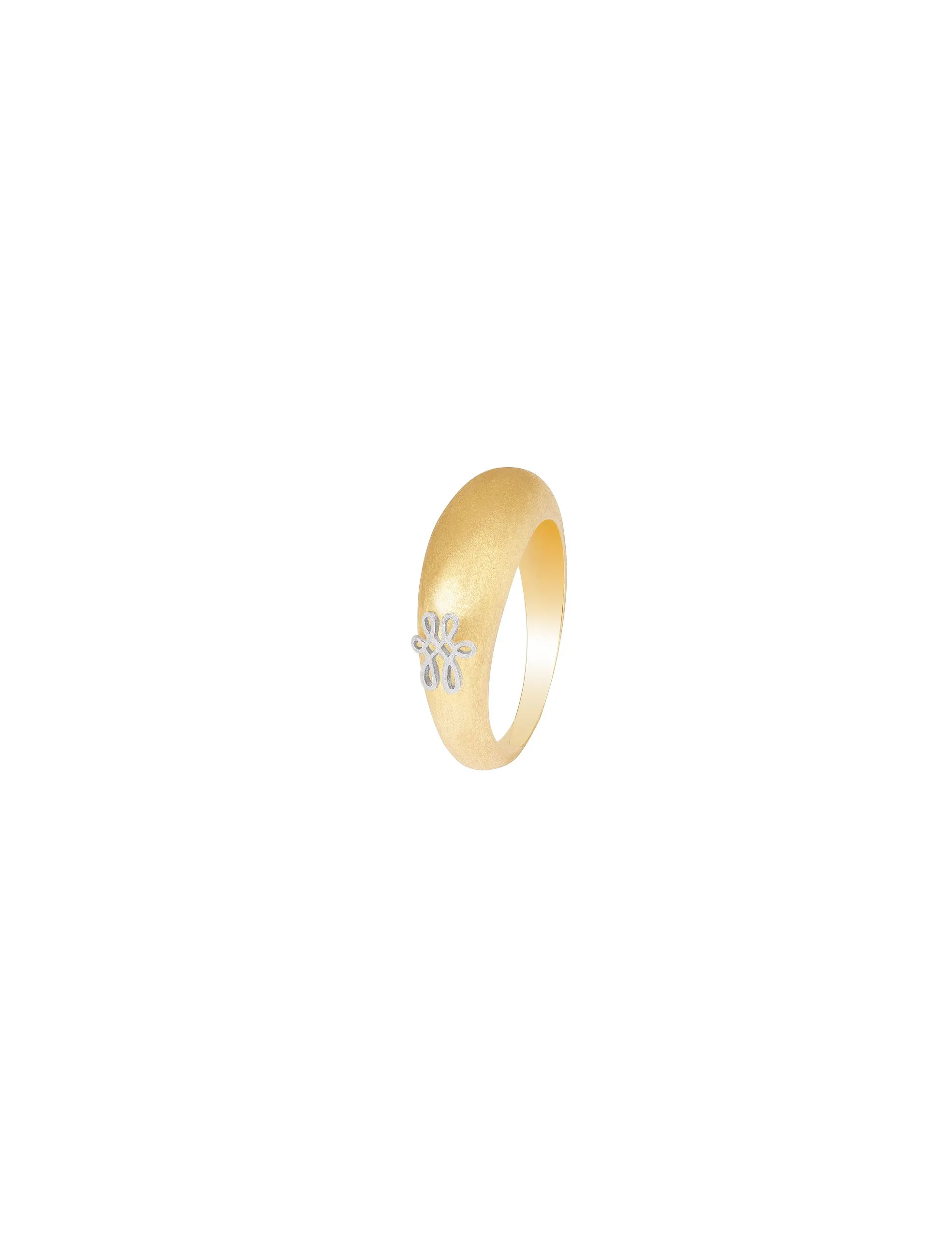Anel Arco Fosco Ouro Amarelo Still Anel Arco Fosco Ouro Amarelo - Imagem 1