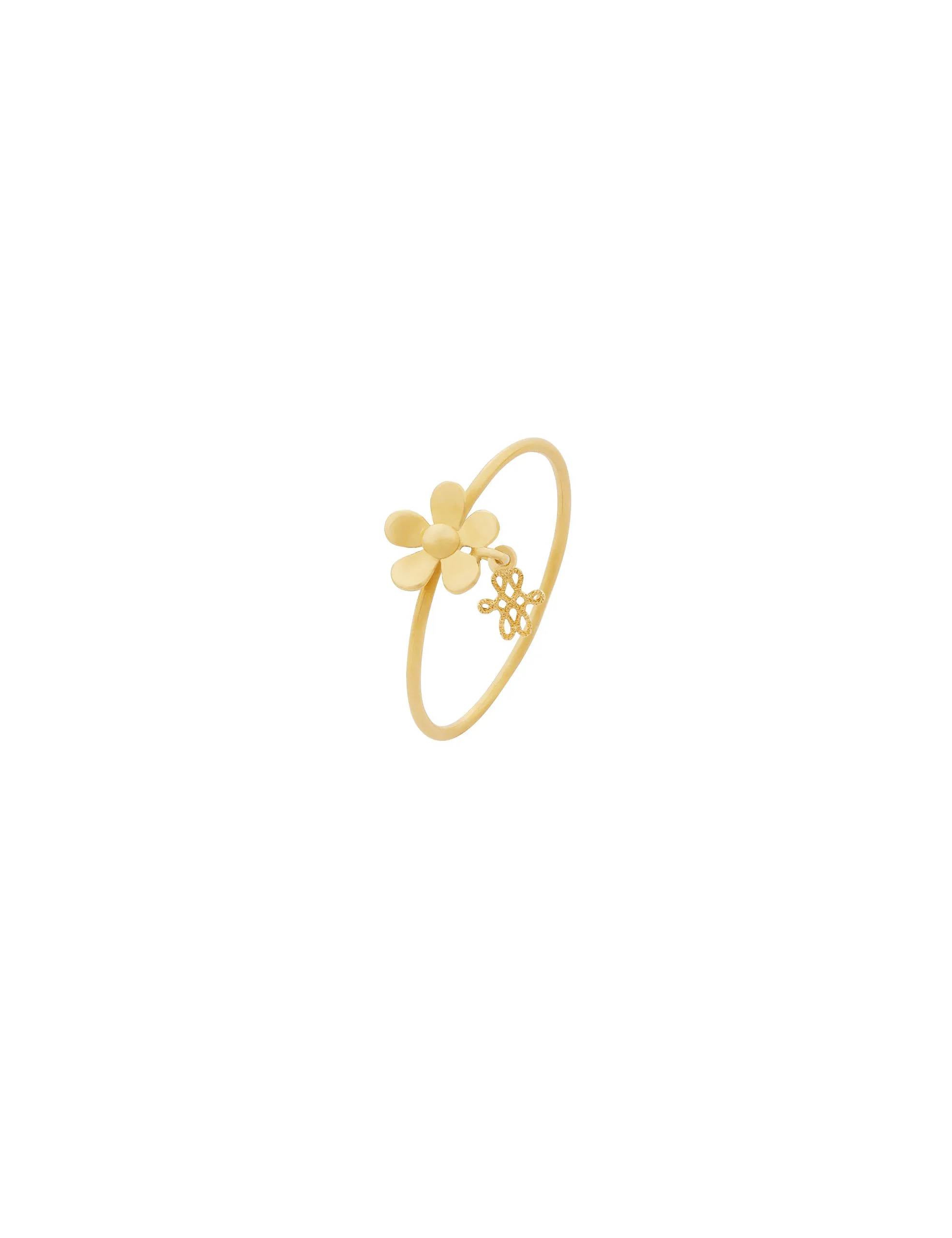 Anel Flora M Still Anel Flora Ouro Amarelo M - Imagem 1