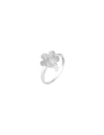 Anel Mauve Ouro Branco G