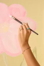 Anel Pétala Turquesa e Diamante - Imagem 2