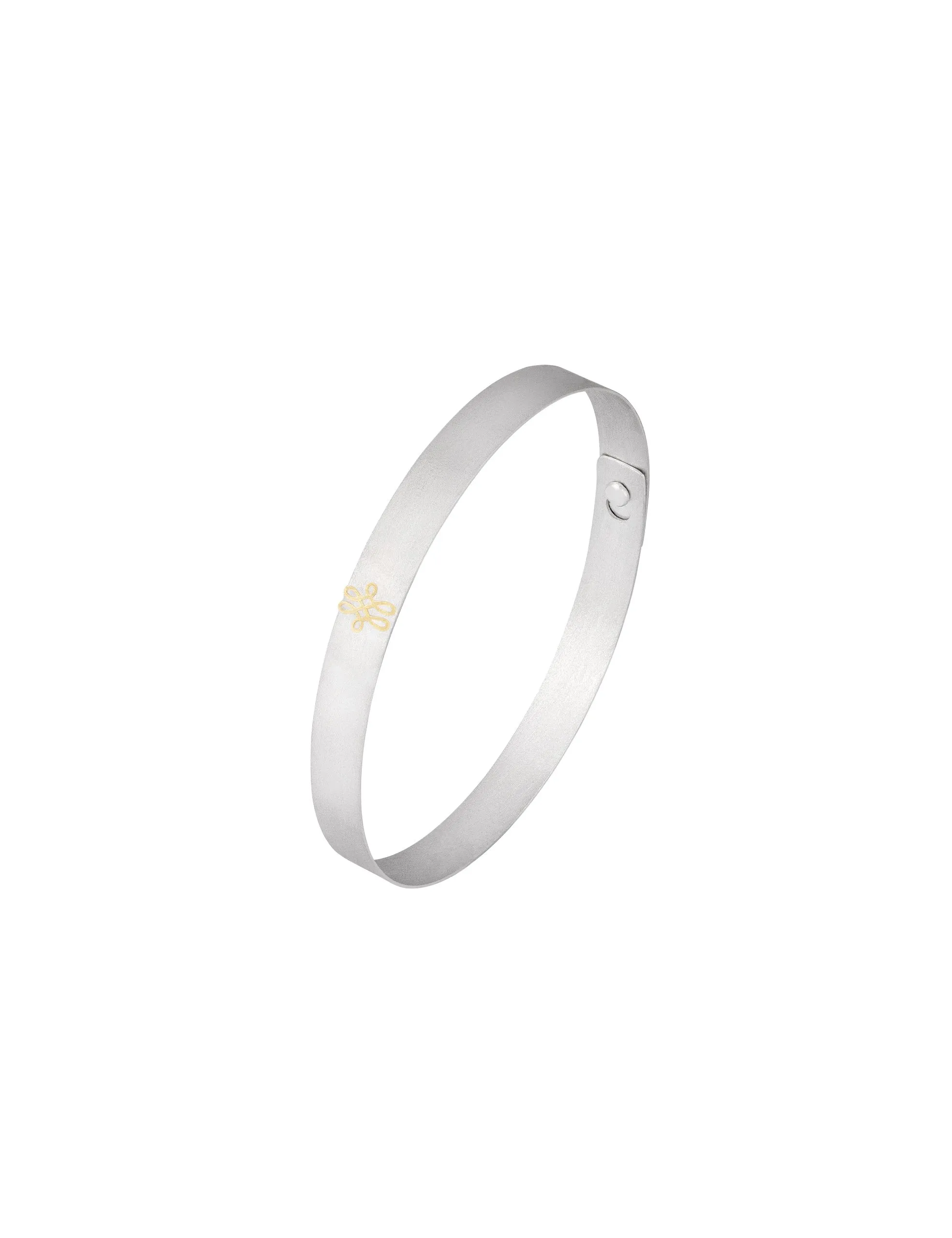 Bracelete Lamina Ouro Branco M Still Bracelete Lâmina Ouro Branco M - Imagem 1