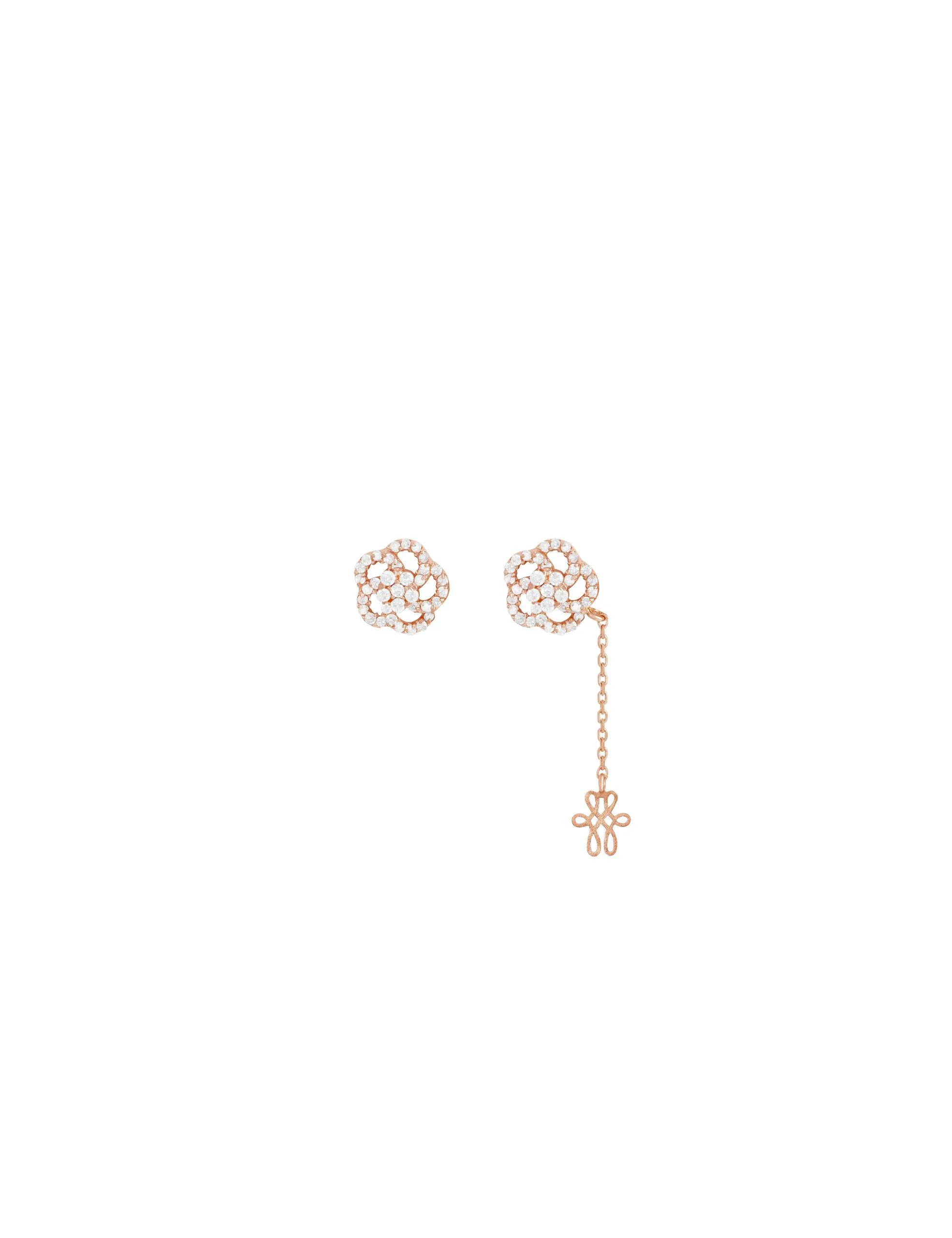 Brinco Buquê Ouro Rose M Still Brinco Buquê M Ouro Rose - Imagem 1