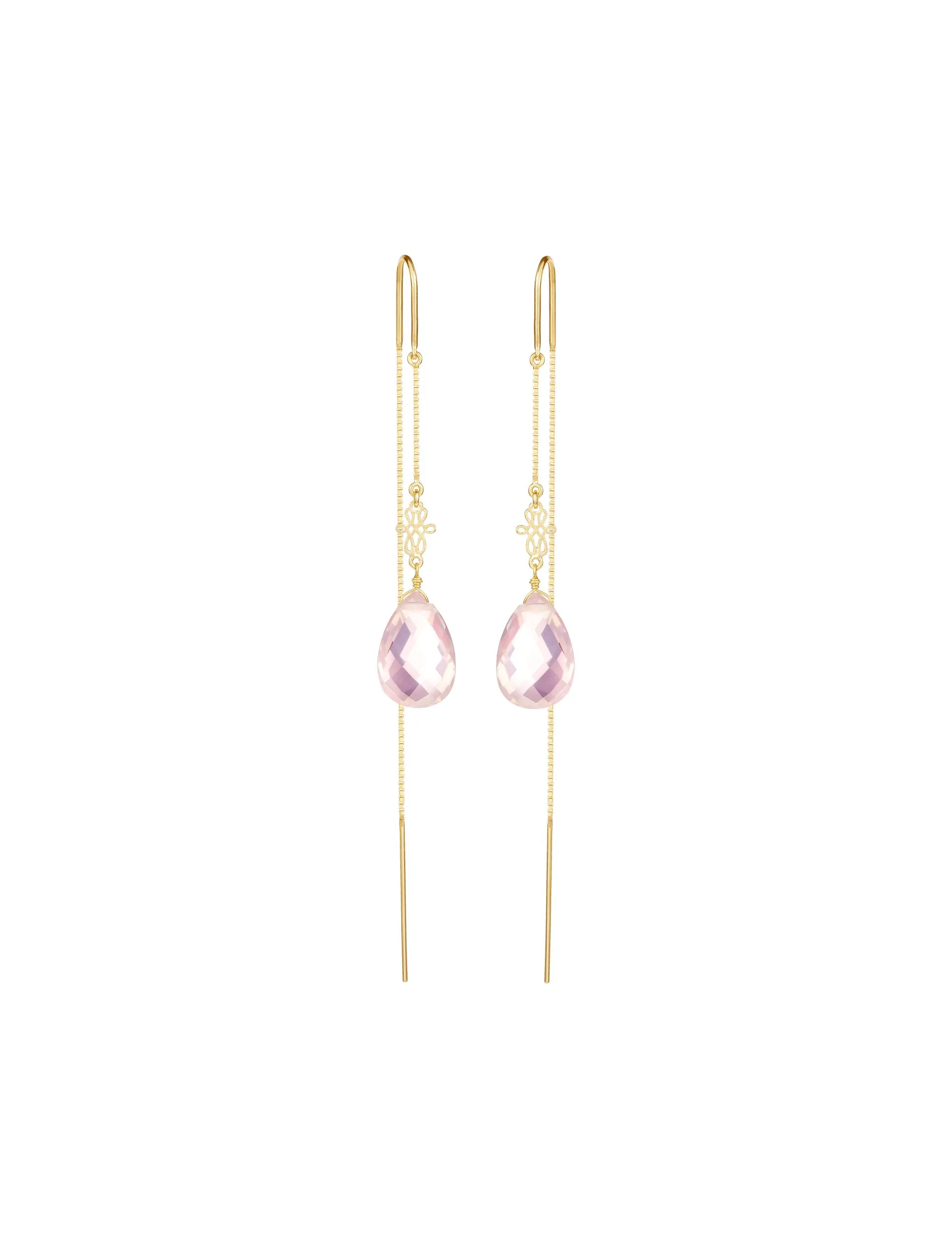 Brinco Capri Quartzo Rosa M Still Brinco Capri Quartzo Rosa M - Imagem 1