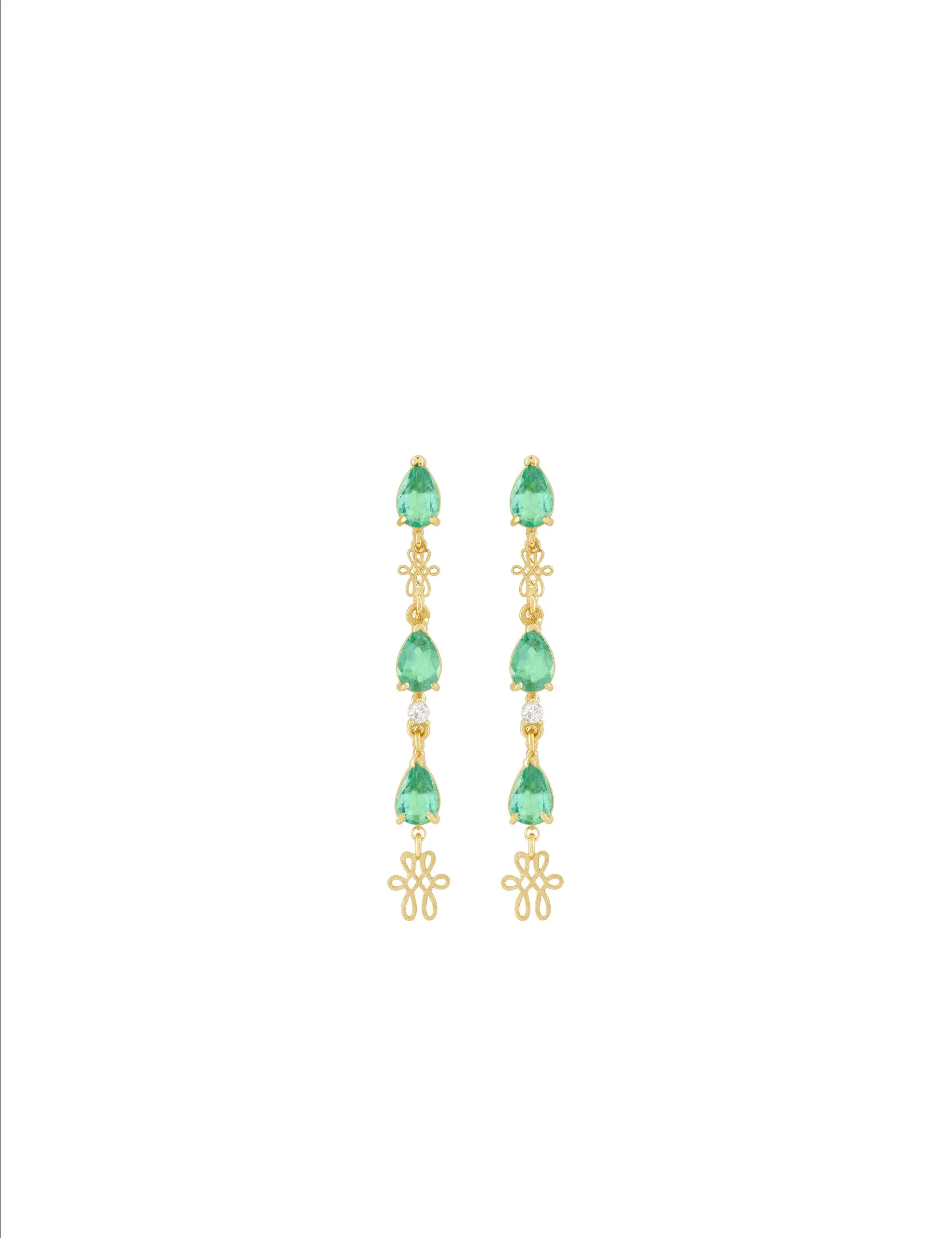 Brinco Doce Esmeralda G Still Brinco Doce Esmeraldas G - Imagem 1