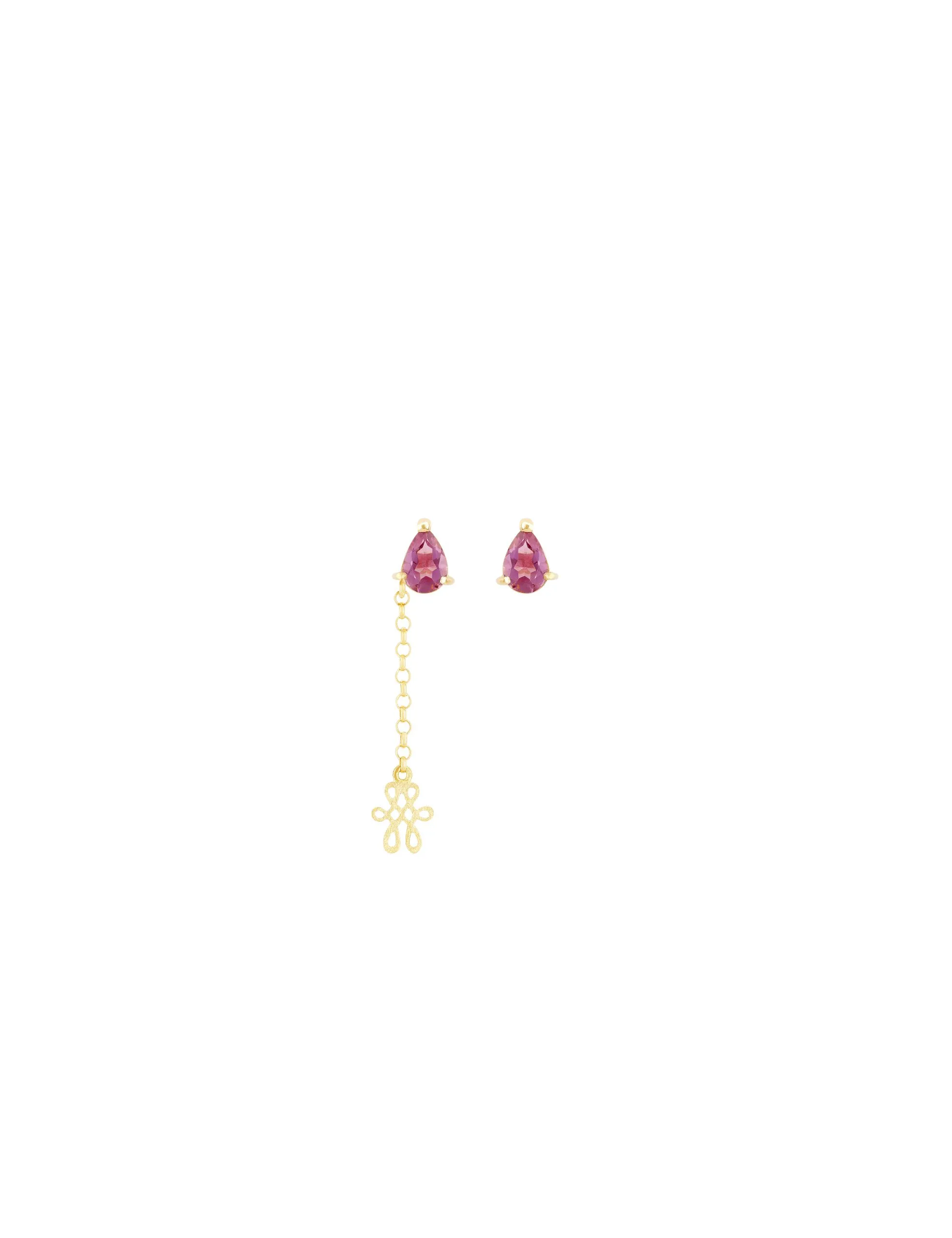 Brinco Solitário Gioia Turmalina Rosa Still Brinco Solitário Gioia Turmalina Rosa - Imagem 1