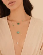 Colar Esmeralda Coração - Imagem 2