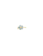 Piercing Flor Lis Topázio Azul M
