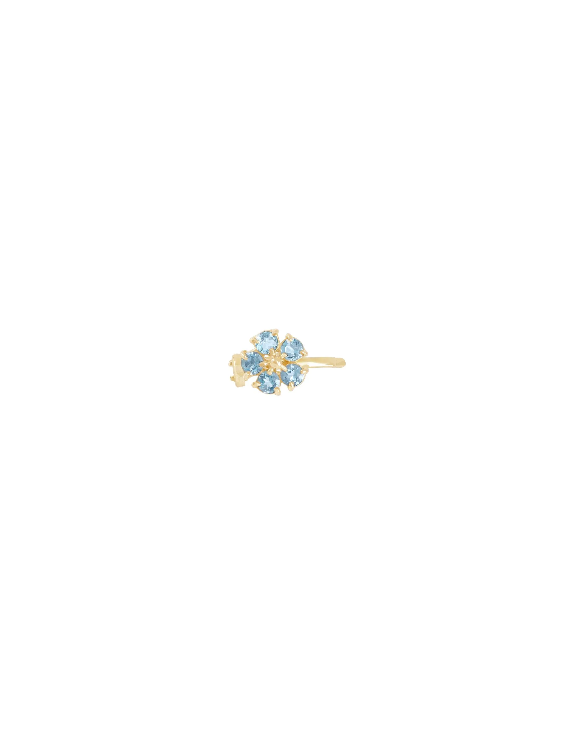 Fiercing Flor Lis Topázio Azul M Still Piercing Flor Lis Topázio Azul M - Imagem 1