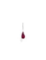 Pingente Broche Colar Turmalina Rosa Gota M - Imagem 2