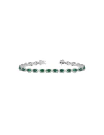 Pulseira Riviera Esmeraldas Oval
