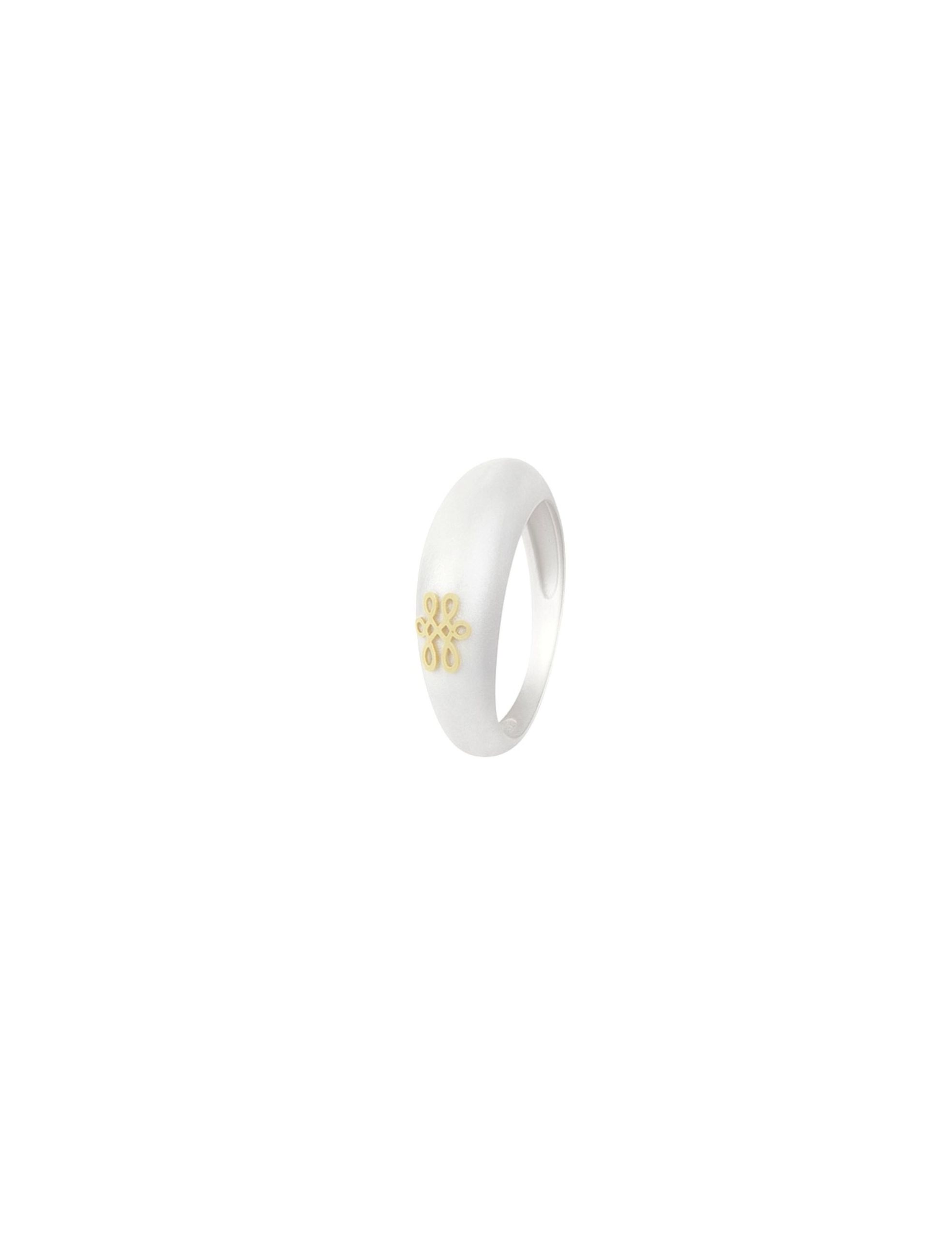 Anel Arco Fosco Ouro Branco Still Anel Arco Fosco Ouro Branco - Imagem 1