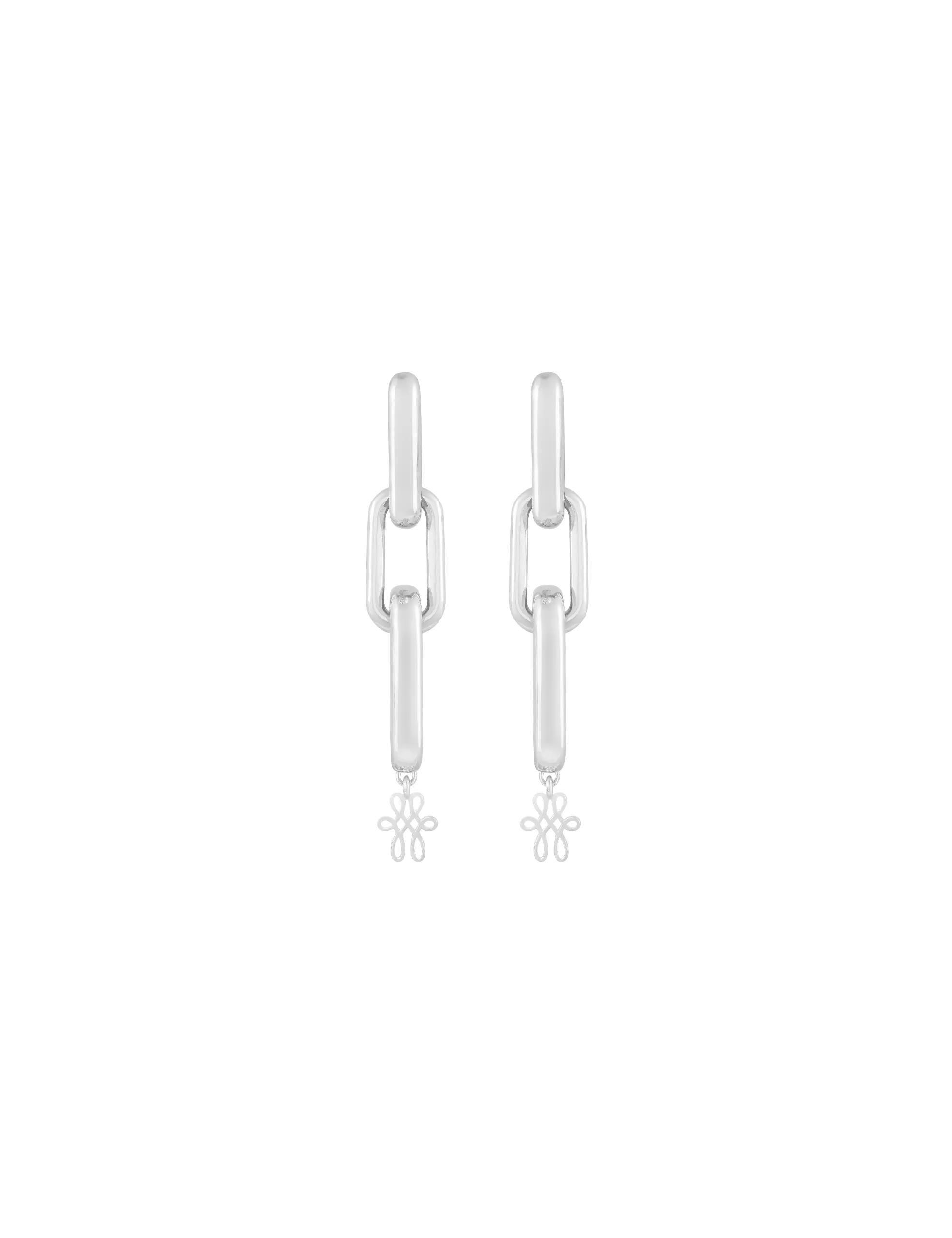 brinco elos ouro branco sem diamantes-convertido-de-png Brinco Elos Sem Brilhantes Ouro Branco - Imagem 1